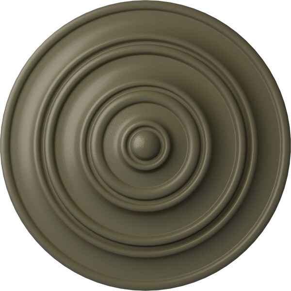 Ekena Millwork Classic Ceiling Medallion (Fits Canopies up to 4 1/8"), Hnd-Painted Spartan Stone, 13 1/4"OD x 1/2"P CM13CLSSF - main